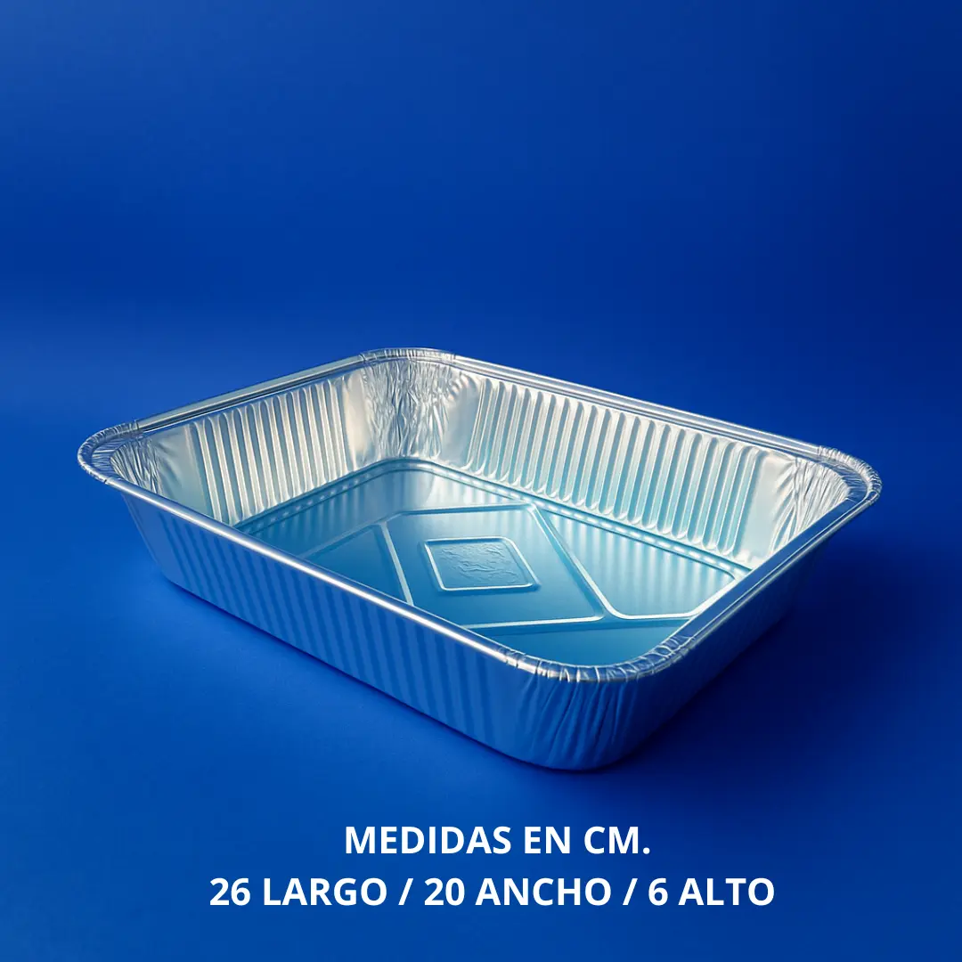 Bandeja aluminio honda pollo