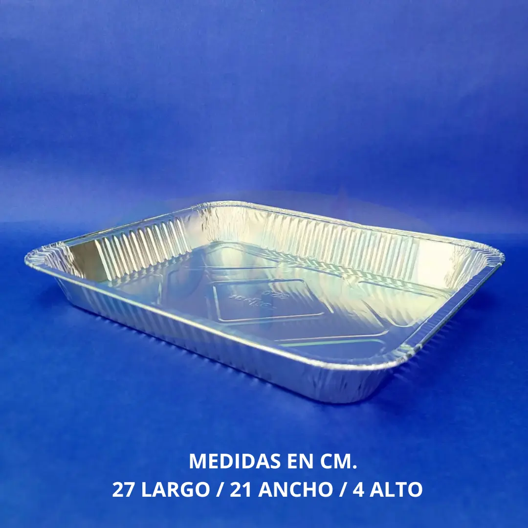 Bandeja aluminio postres
