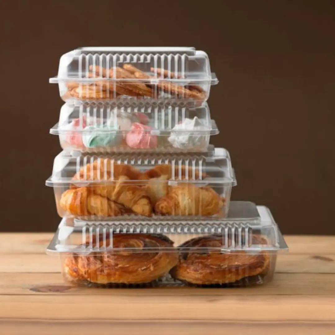 Bandejas transparentes para panadería y repostería