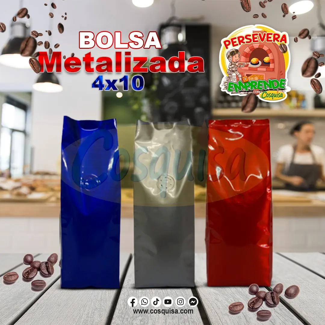 Bolsas metalizadas para café