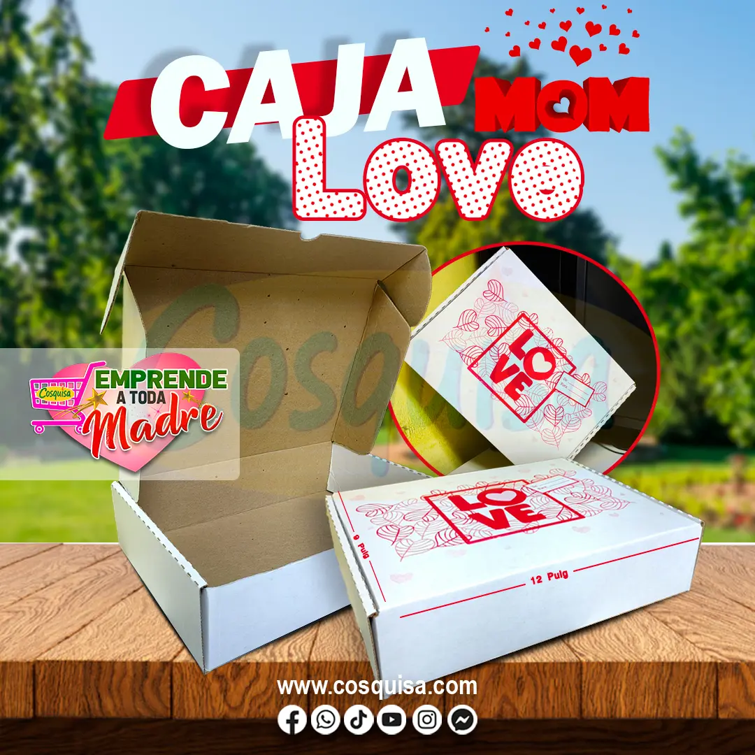 Caja de cartón san love
