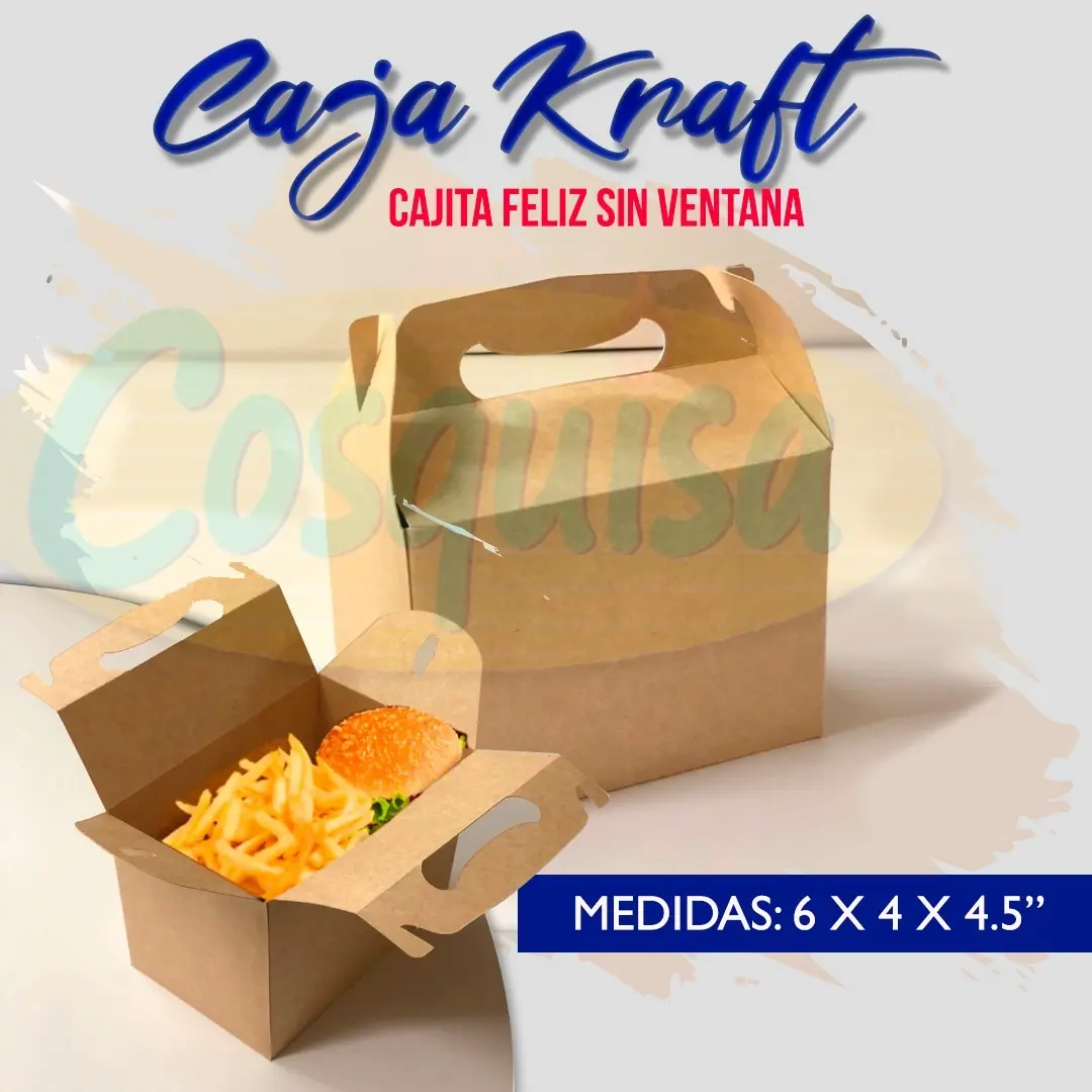 Caja kraft cajita feliz sin ventana