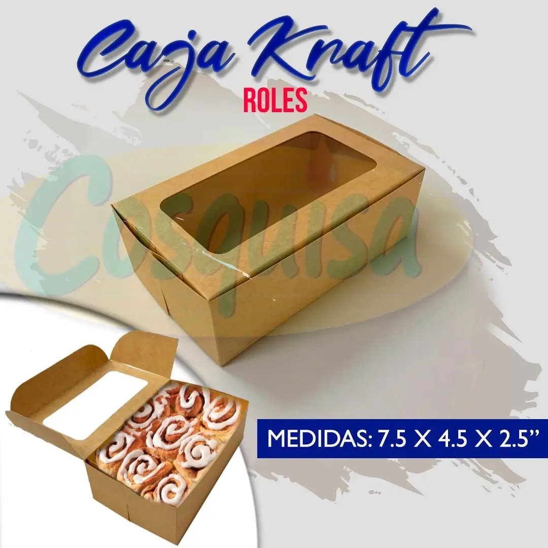 Caja kraft para roles