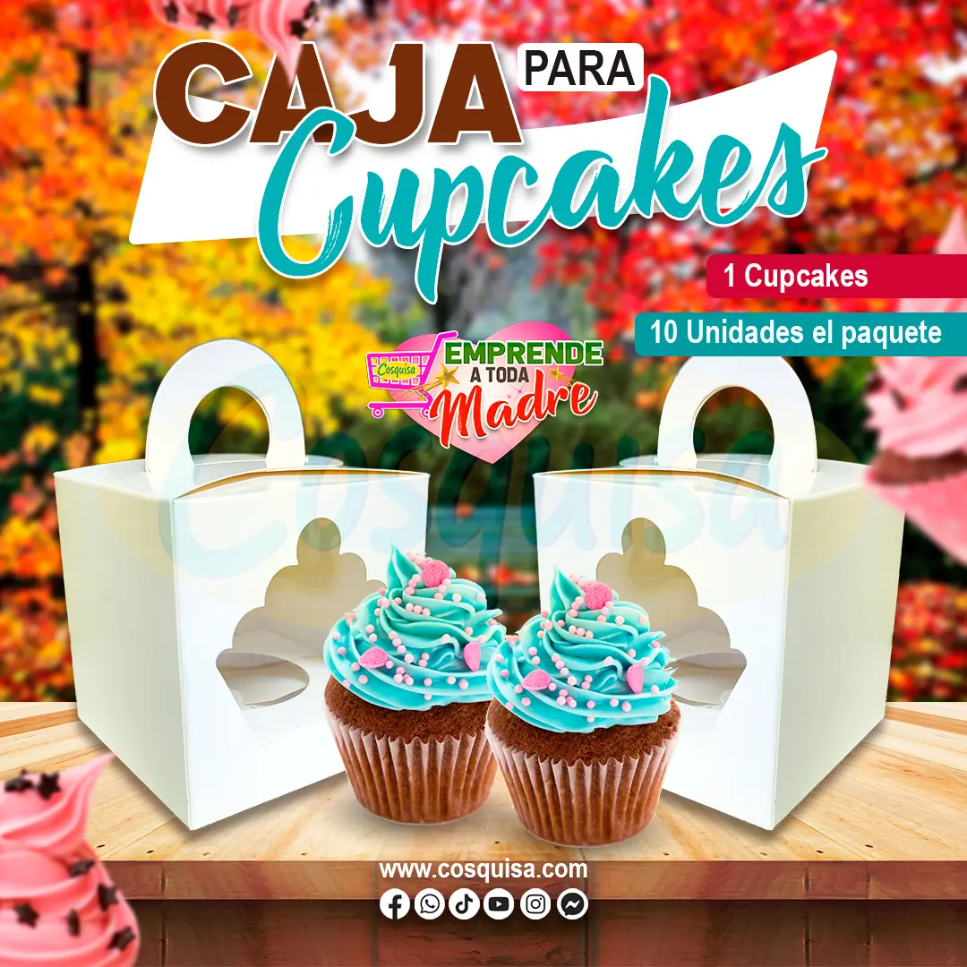 Caja para 1 cupcakes