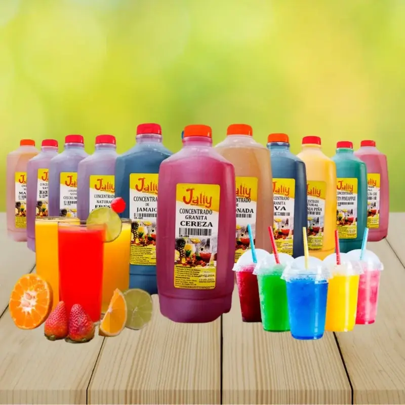 Concentrados naturales, para granitas y jugos