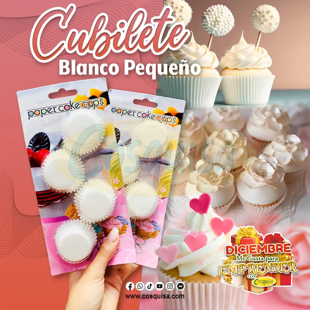Cubilete blanco pequeño