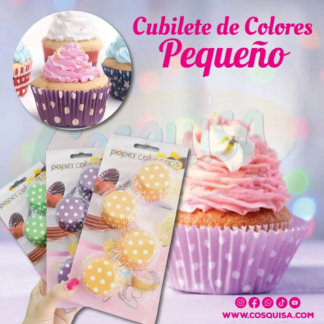 Cubilete de colores pequeño