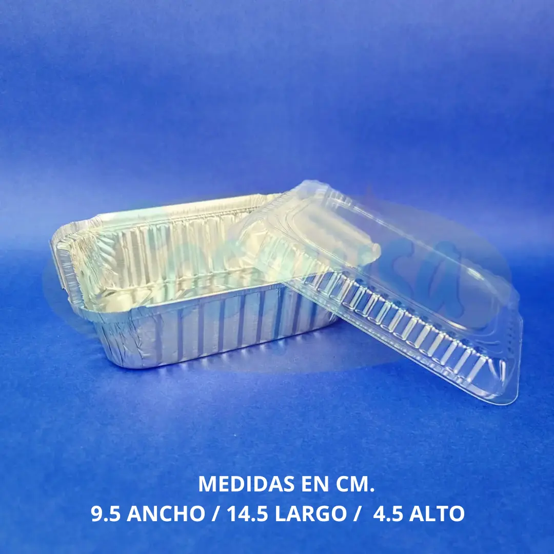 Molde aluminio 1.5 libras , para alimentos y postres
