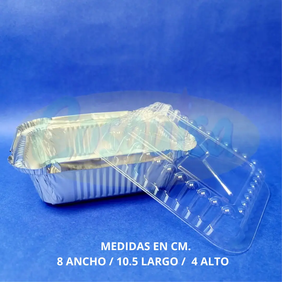 Molde aluminio 1 libra para postres