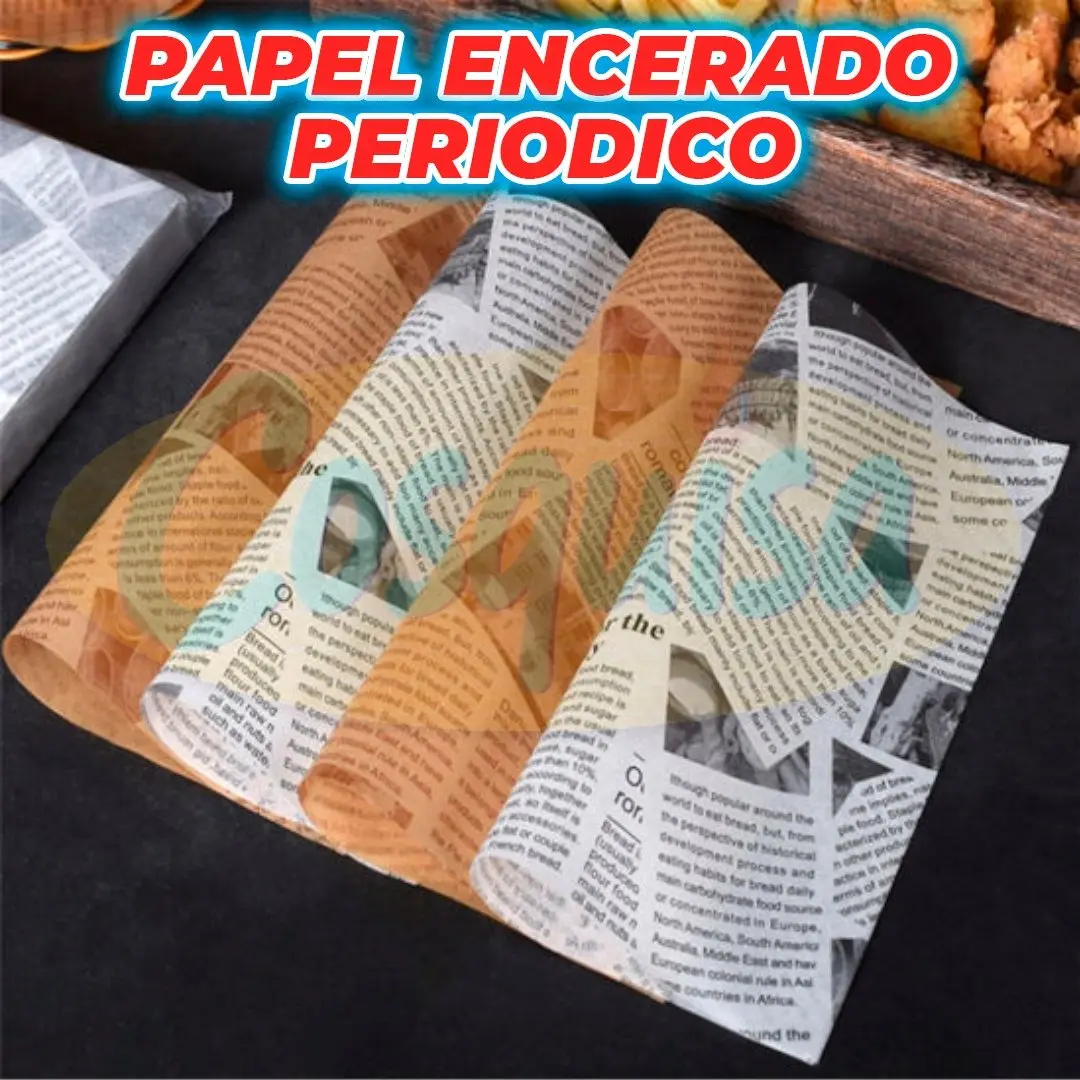 Papel encerado tipo periódico