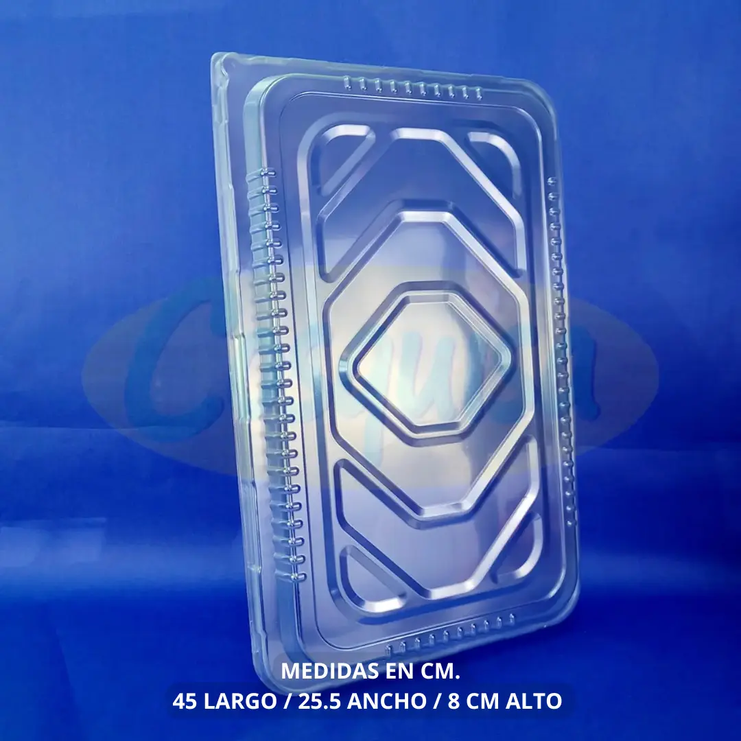 Tapadera para molde aluminio rectangular pierna