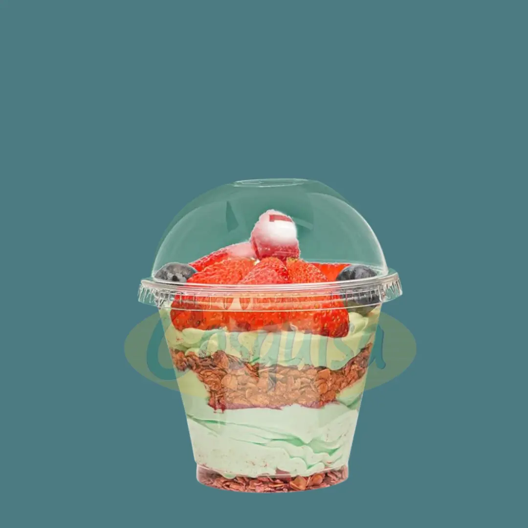 Vaso pet sundae 9 onzas para postres