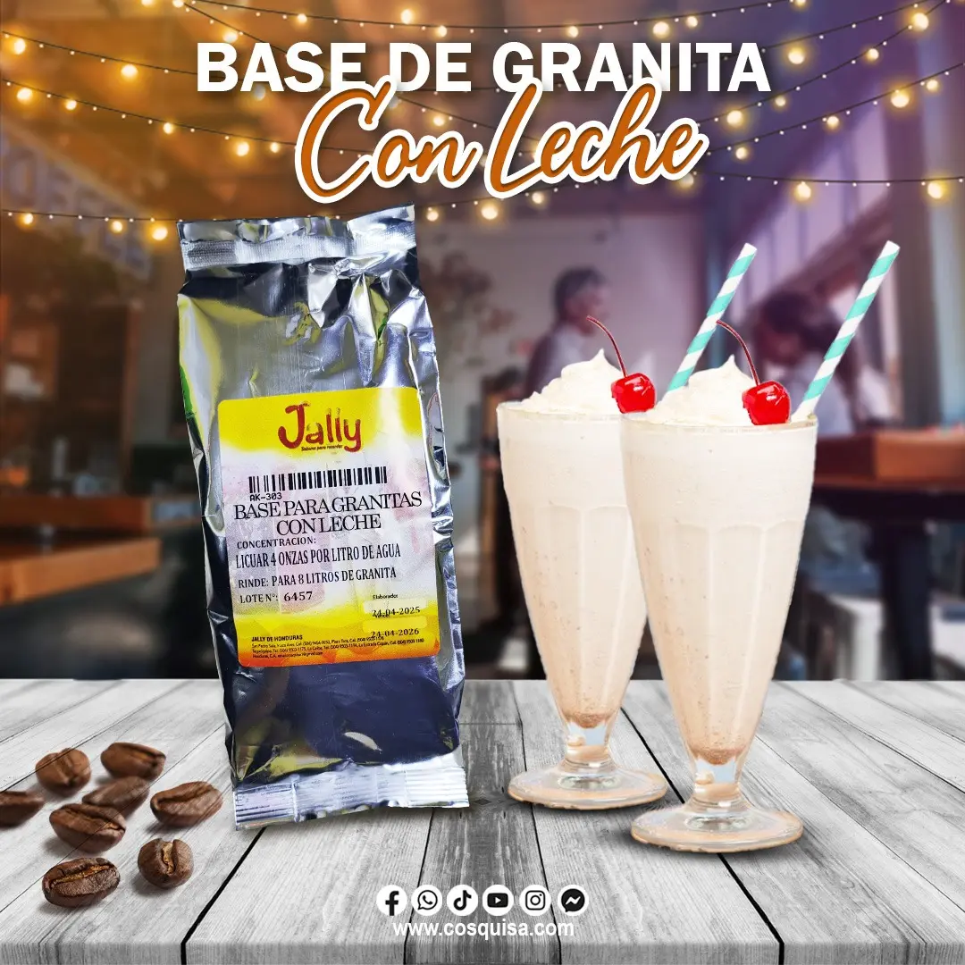 Base de granita con leche, smoothie