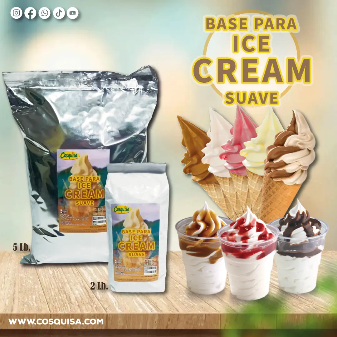 Base para hacer ice cream suave