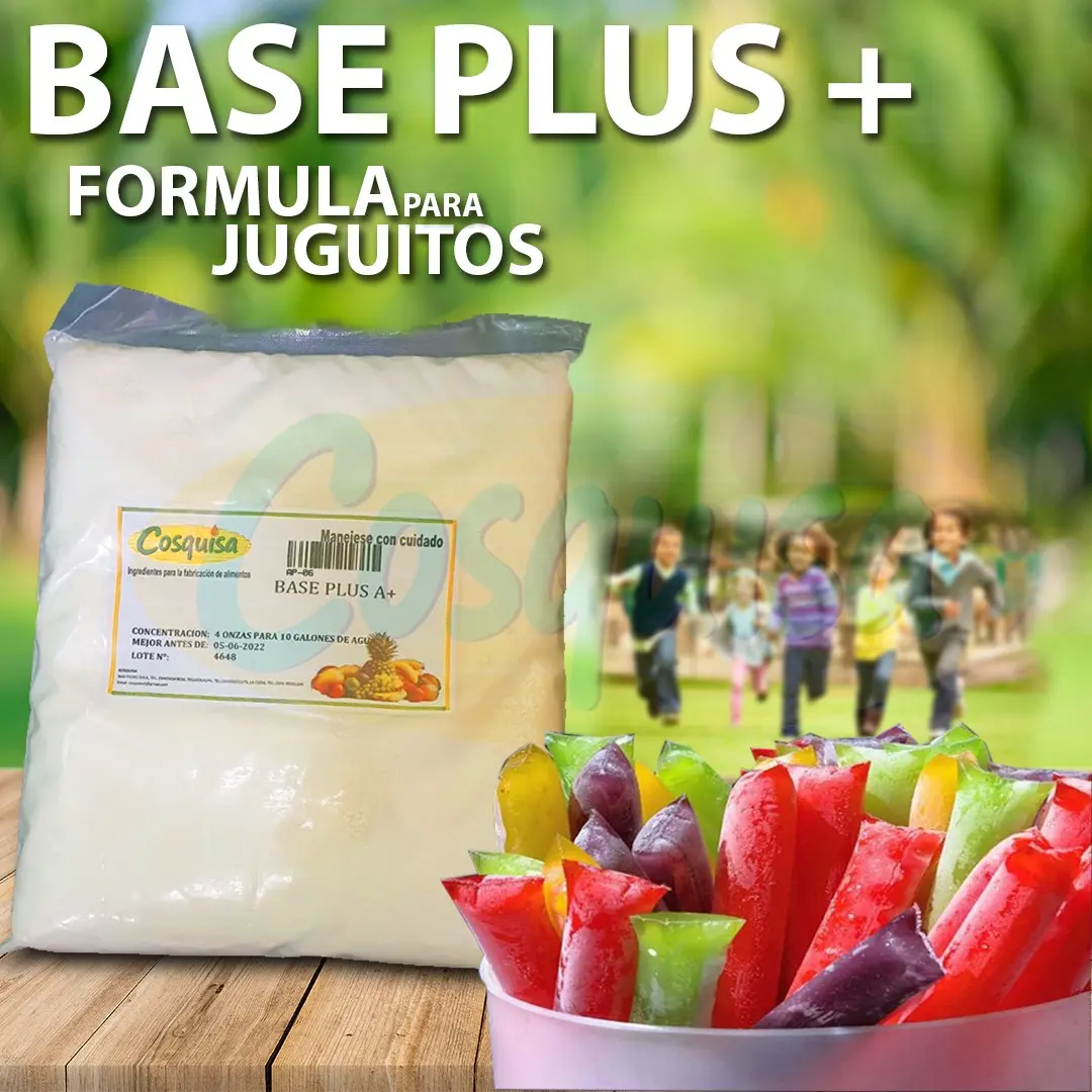 Base para juguitos bolis, bebidas en bote