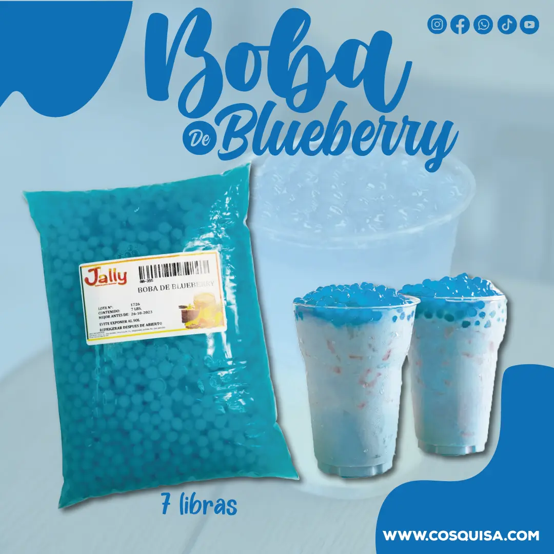 Boba de blueberry
