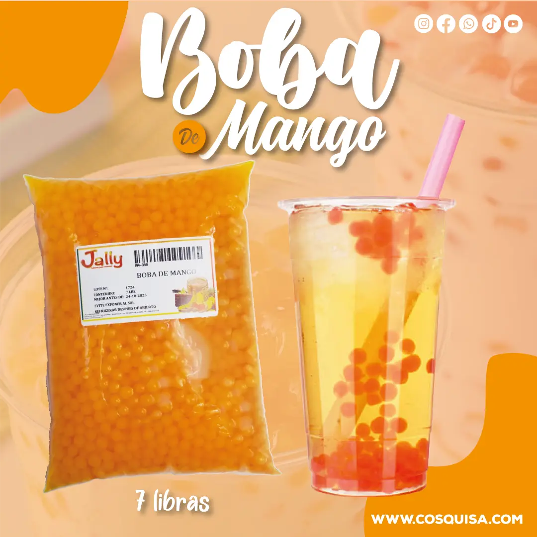 Boba de mango