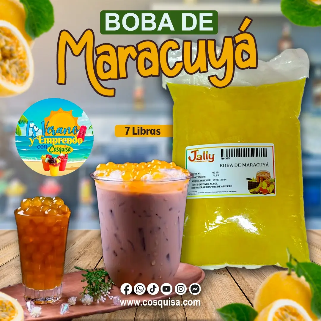 Boba de maracuya