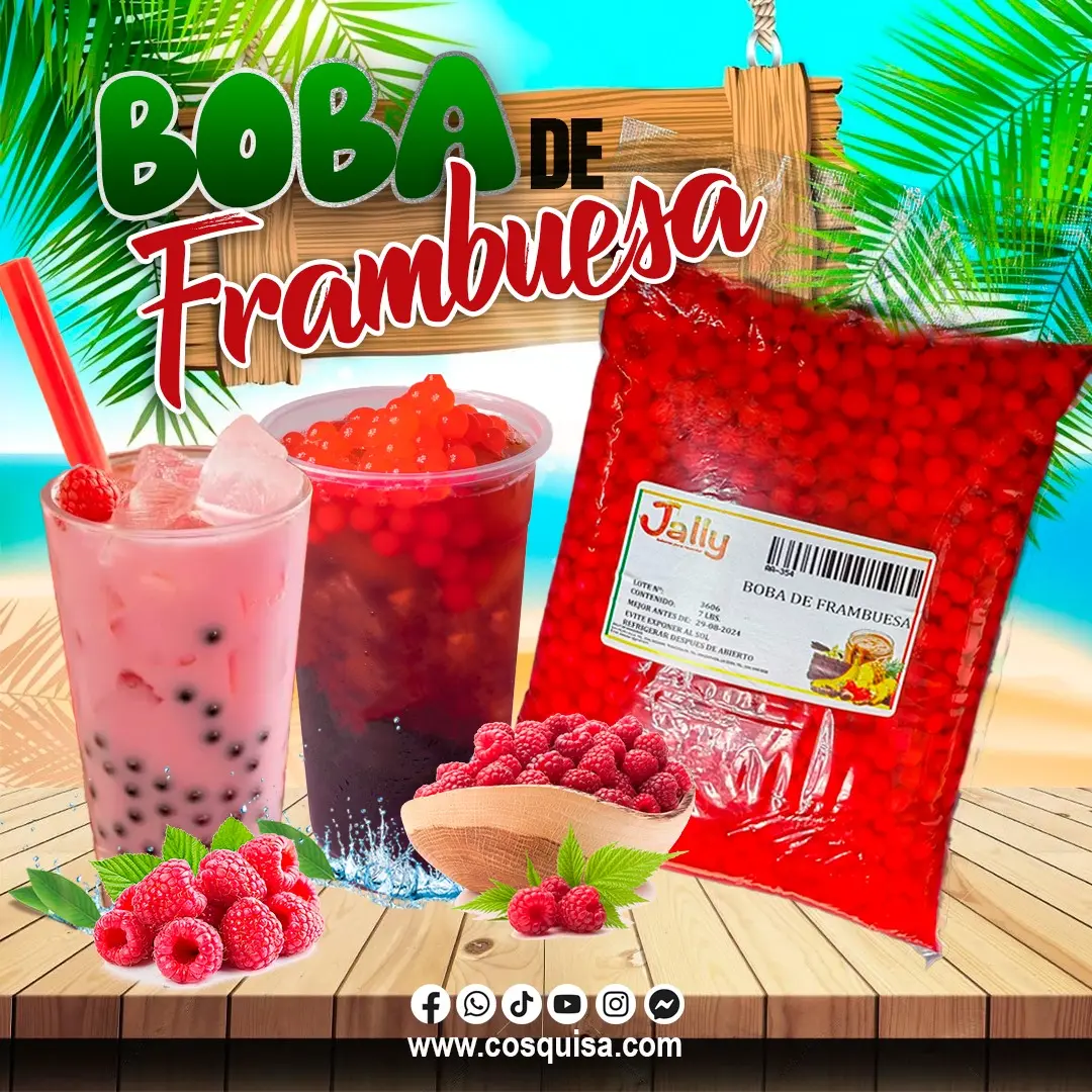 Boba de Frambuesa