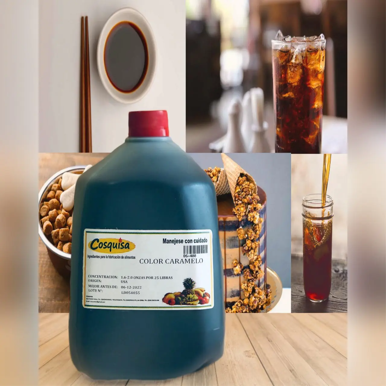 Color caramelo liquido