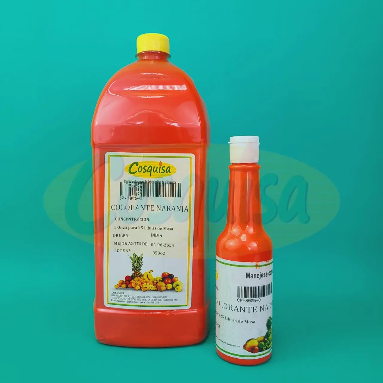 Color en gel naranja