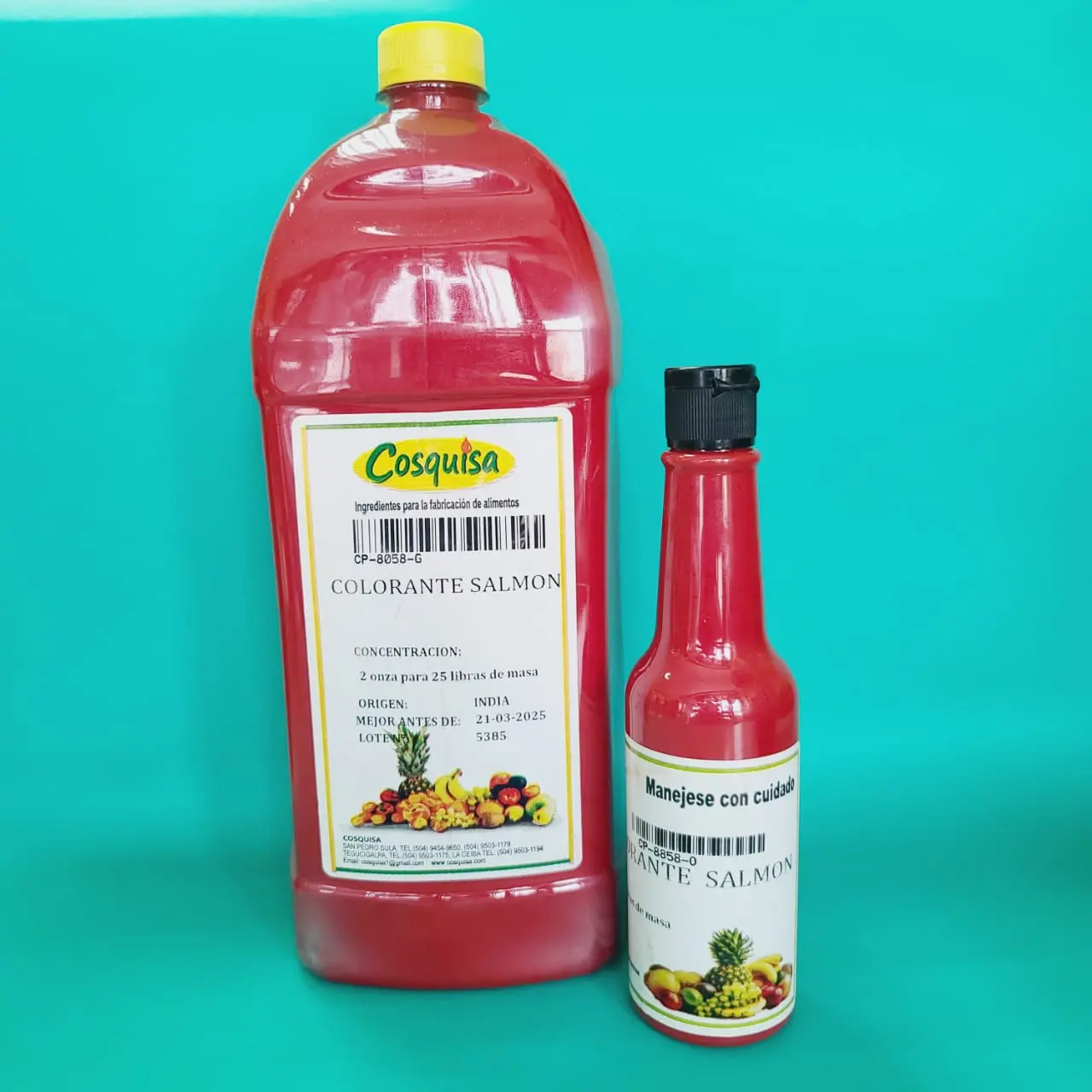 Color en gel salmón