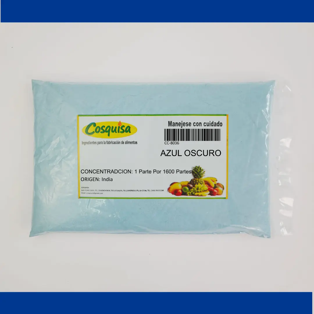 Color en polvo azul oscuro