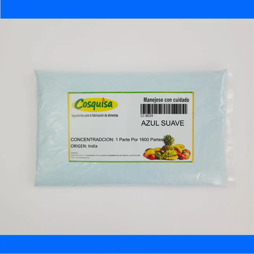 Color en polvo azul suave