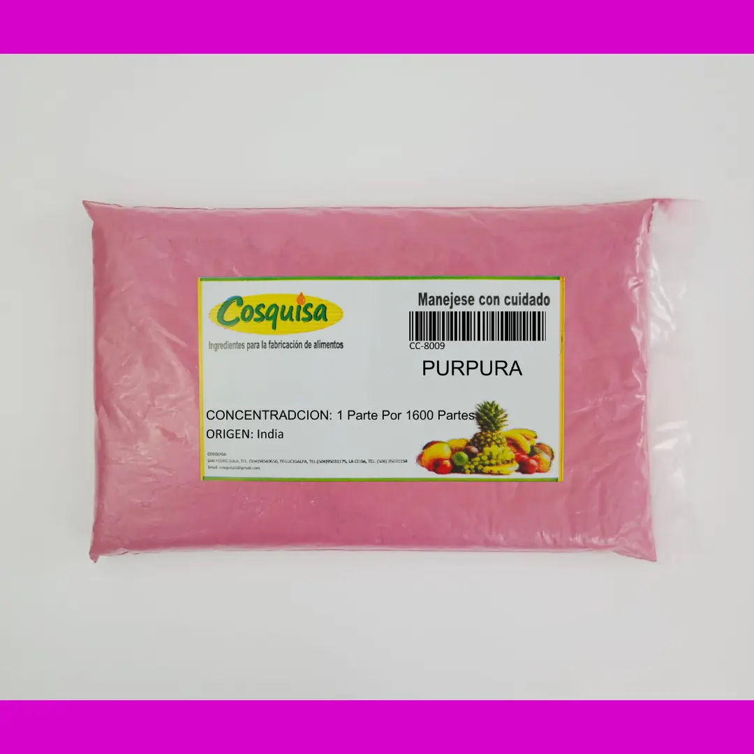 Color en polvo purpura