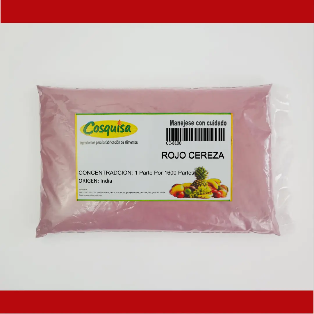 Color en polvo rojo cereza