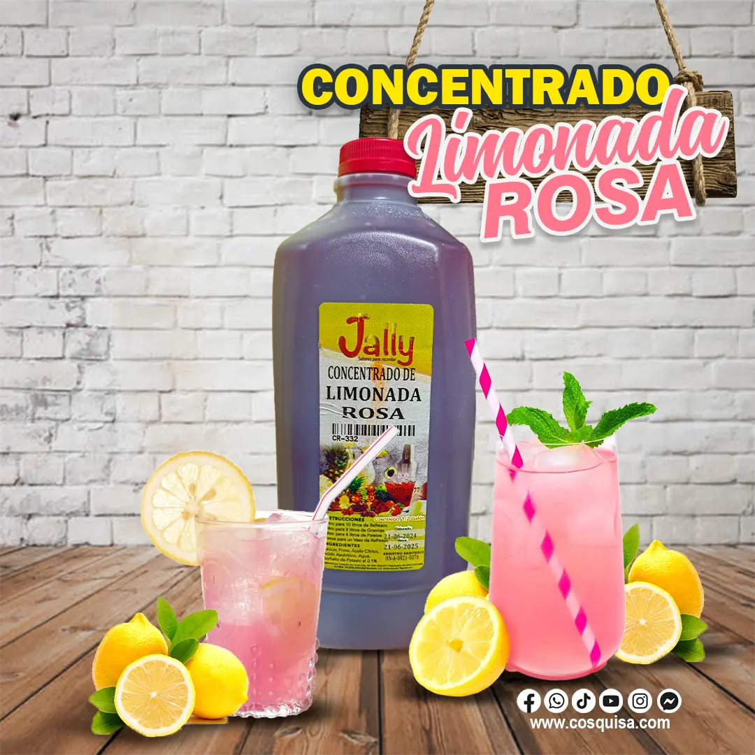 Concentrado de limonada rosa