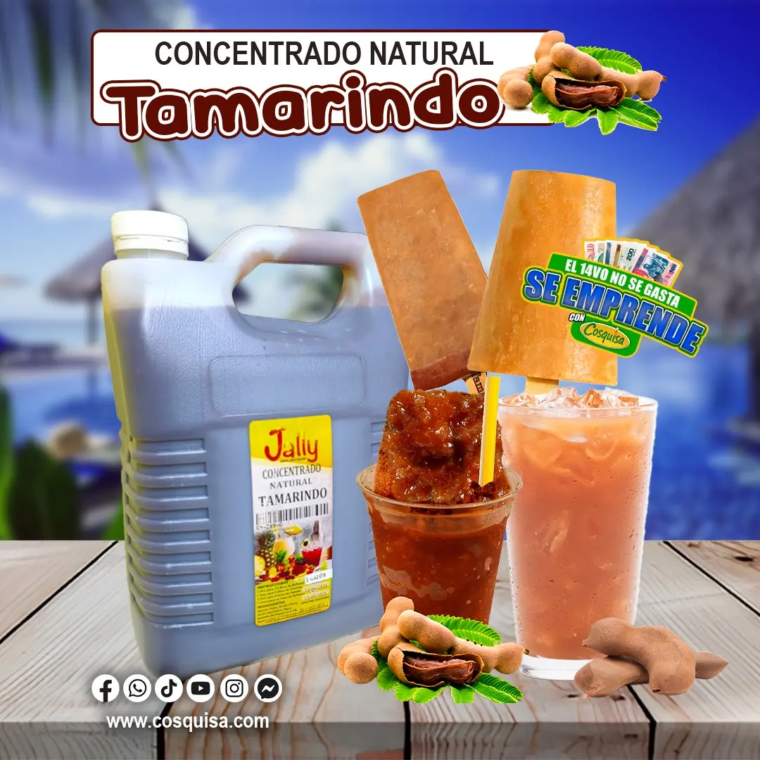 Concentrado de tamarindo, jugos naturales