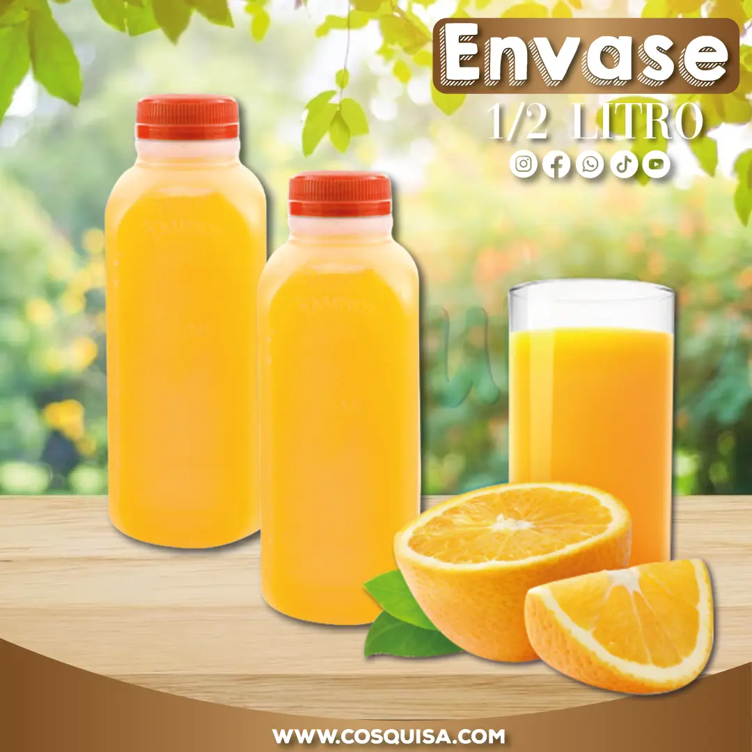 Envase de medio litro para jugo