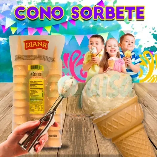 Galleta para cono sorbete