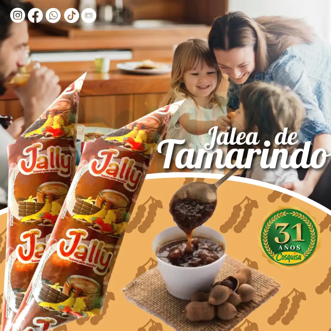 Jalea de fruta sabor tamarindo para repostería, nieves y chamoyadas.