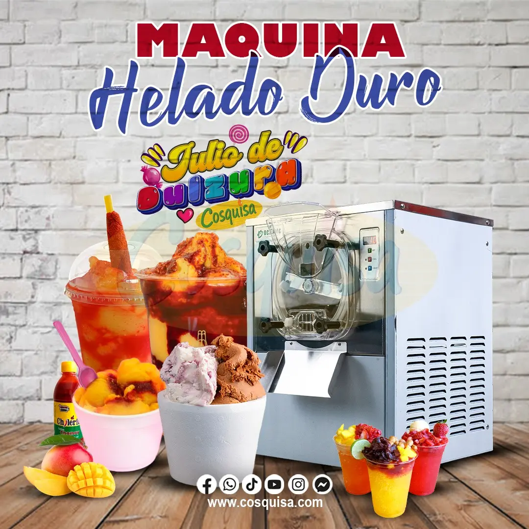 Maquina para helado duro o congelado
