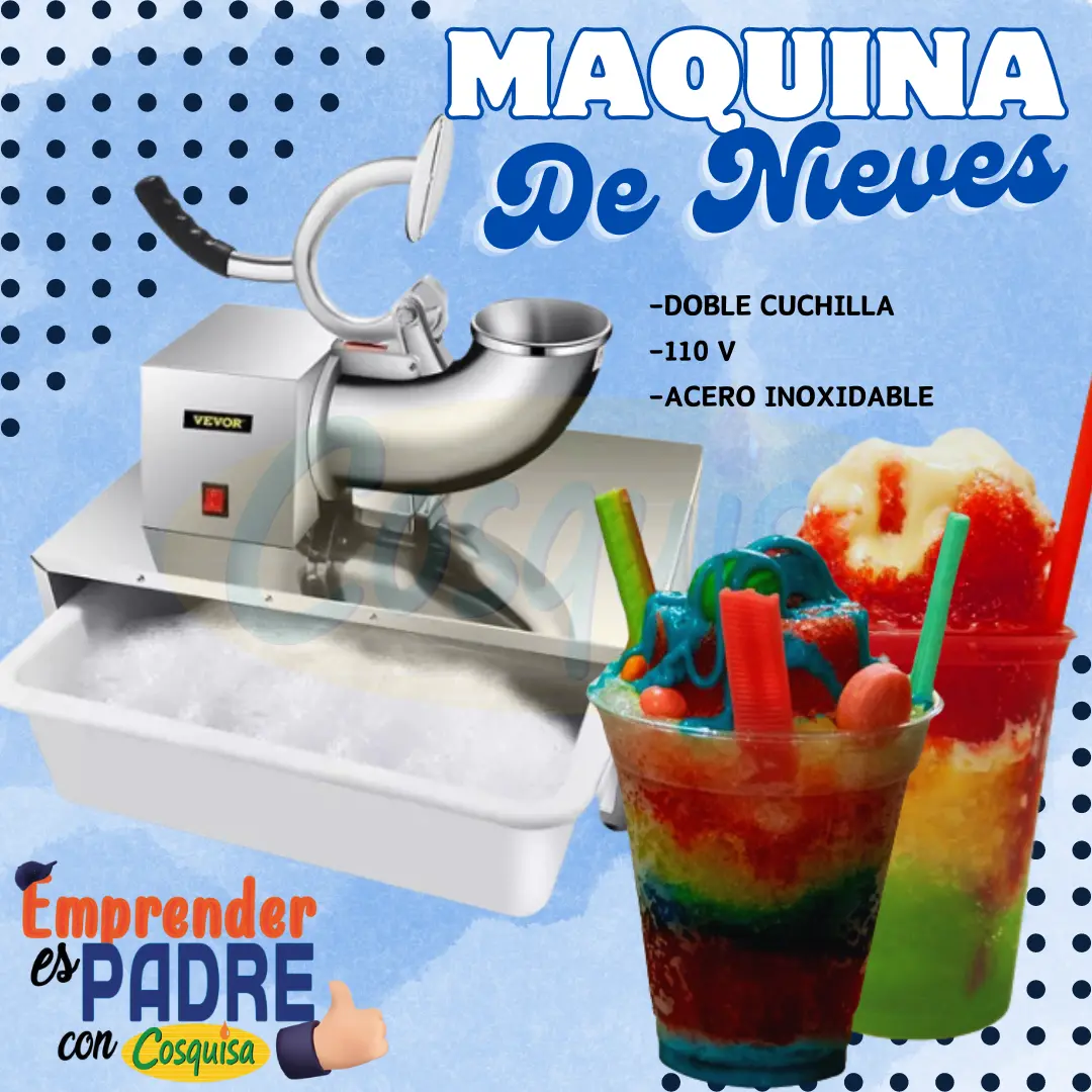 Maquina de nieves con caja