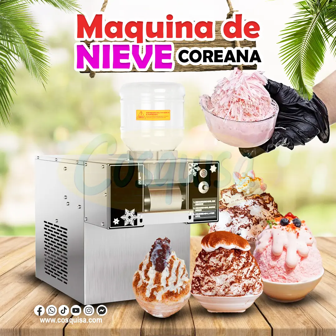 Maquina de nieves coreana o en hojuelas