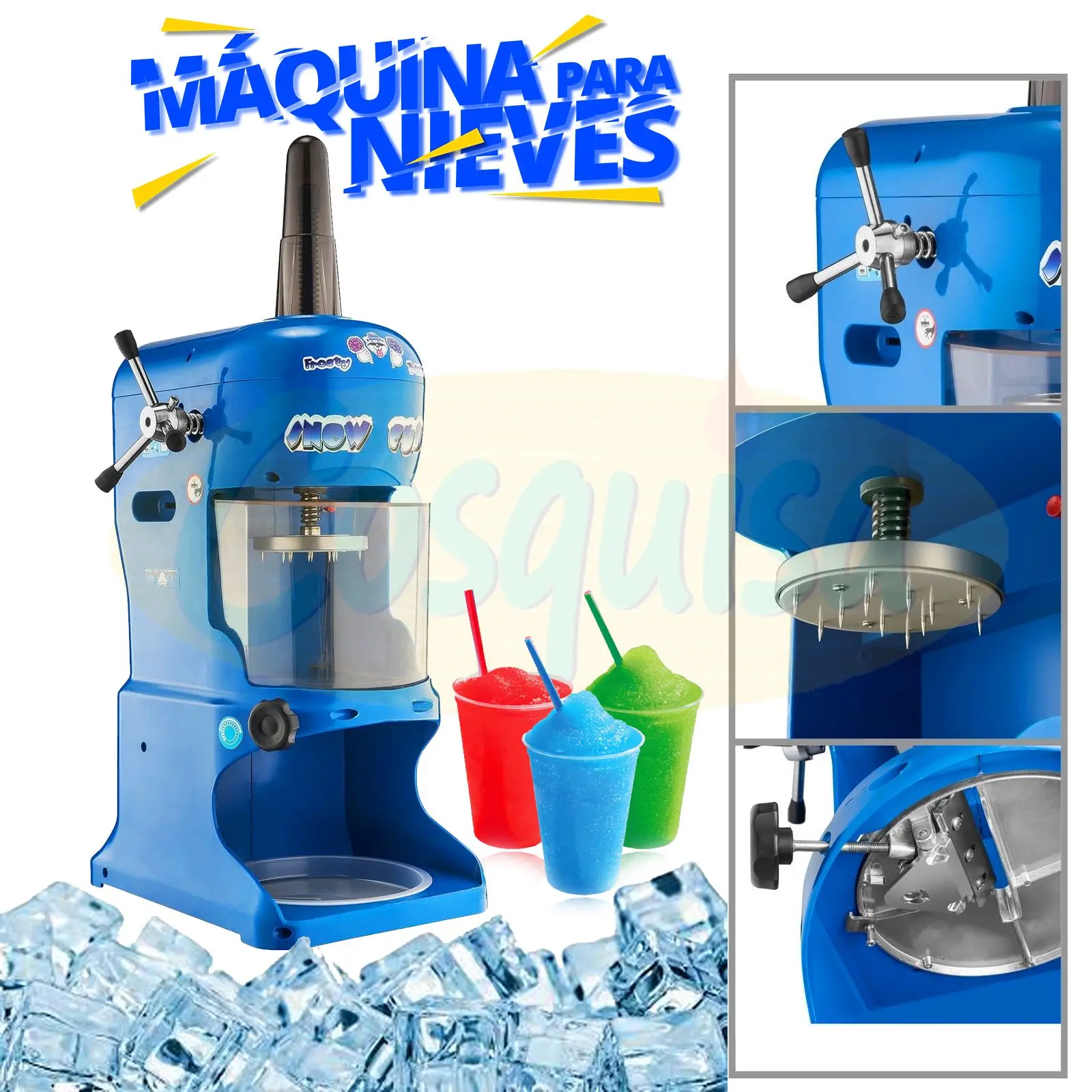 Maquina de nieves, raspados o minutas grande