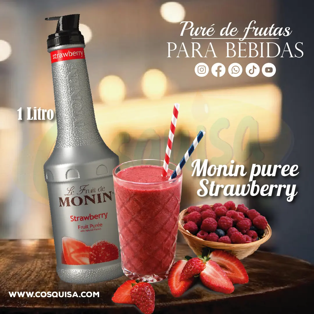 pure de strawberry de monin