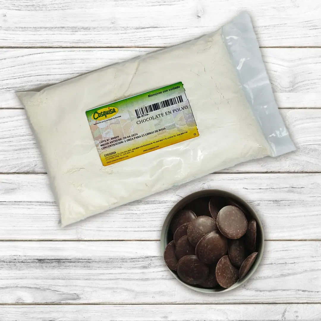 Sabor chocolate en polvo