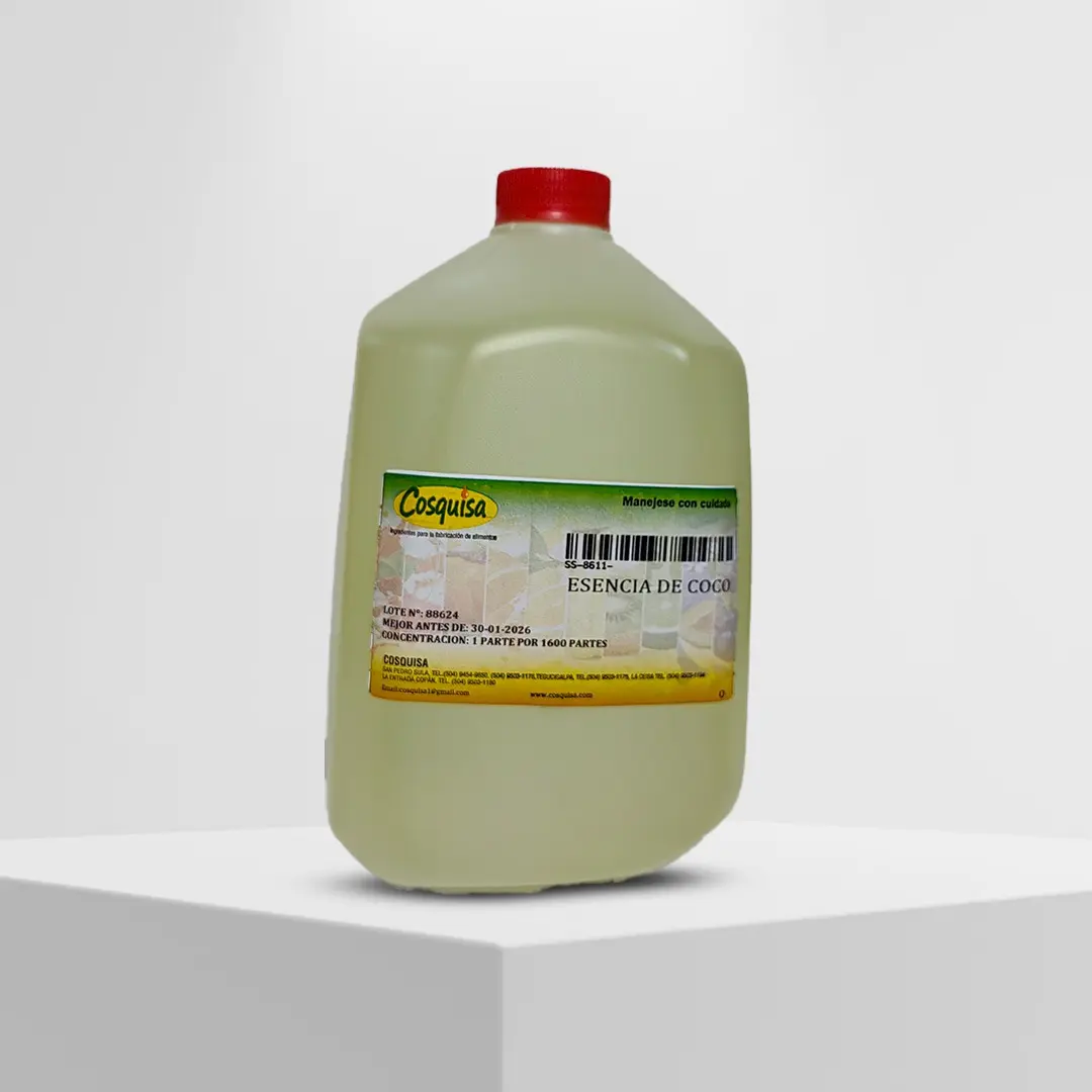 Sabor coco, super aroma, sin color
