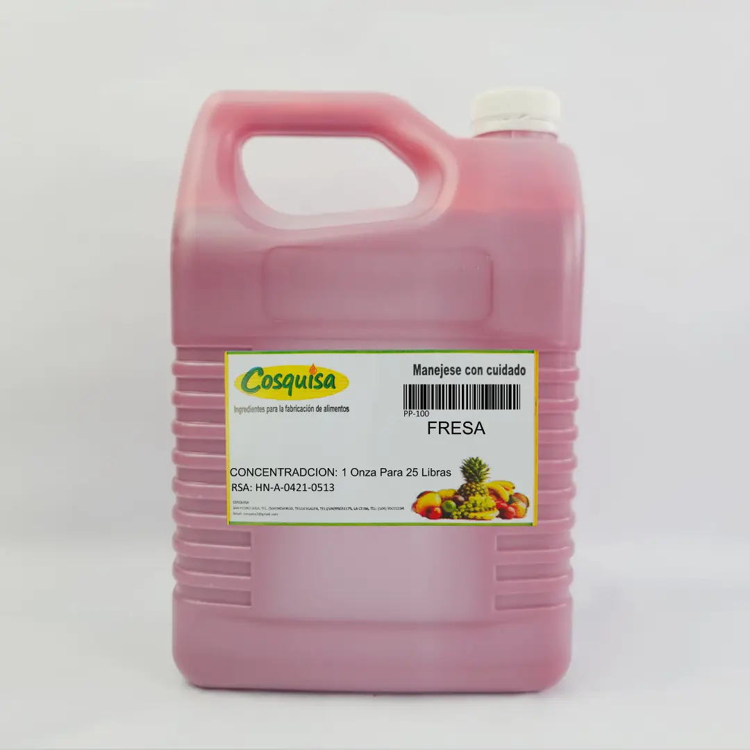 Sabor fresa para panadería