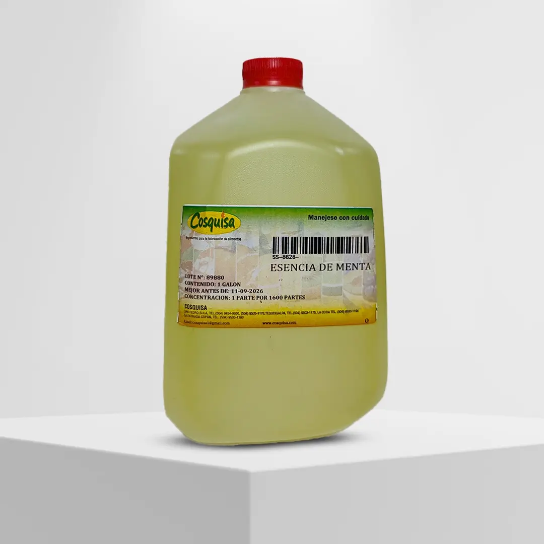 Sabor menta super aroma, sin color