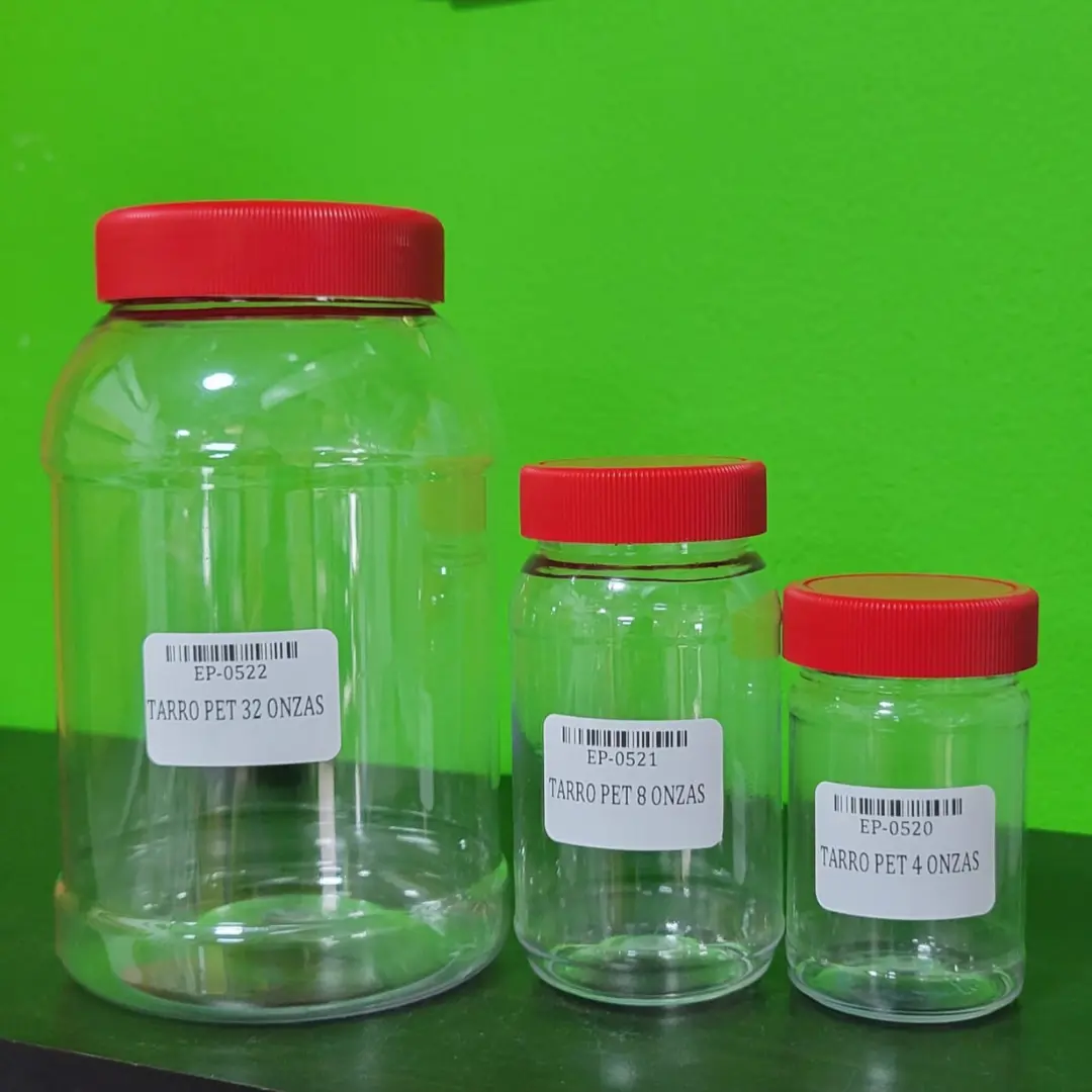 Tarros pet para alimentos, encurtidos, vinagres