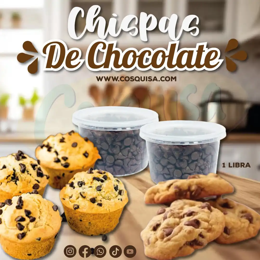 Chispas de chocolate para galletas o fundir