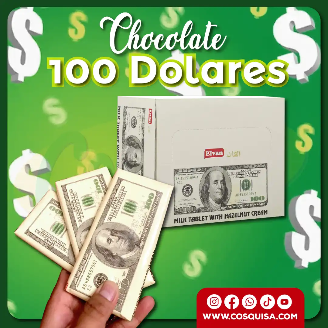 barra de chocolate cien dólares