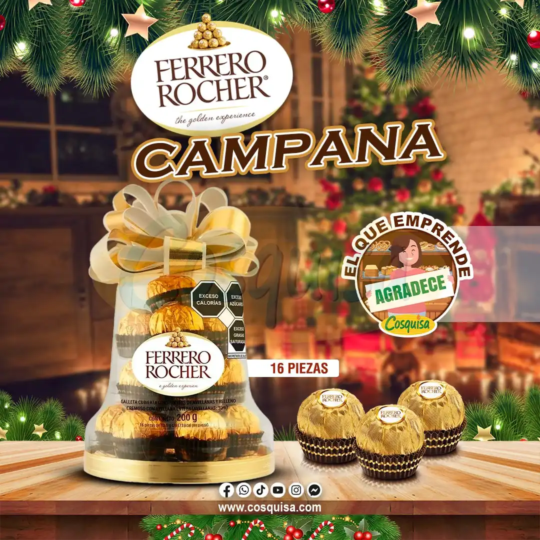 Chocolate ferrero Rocher campana