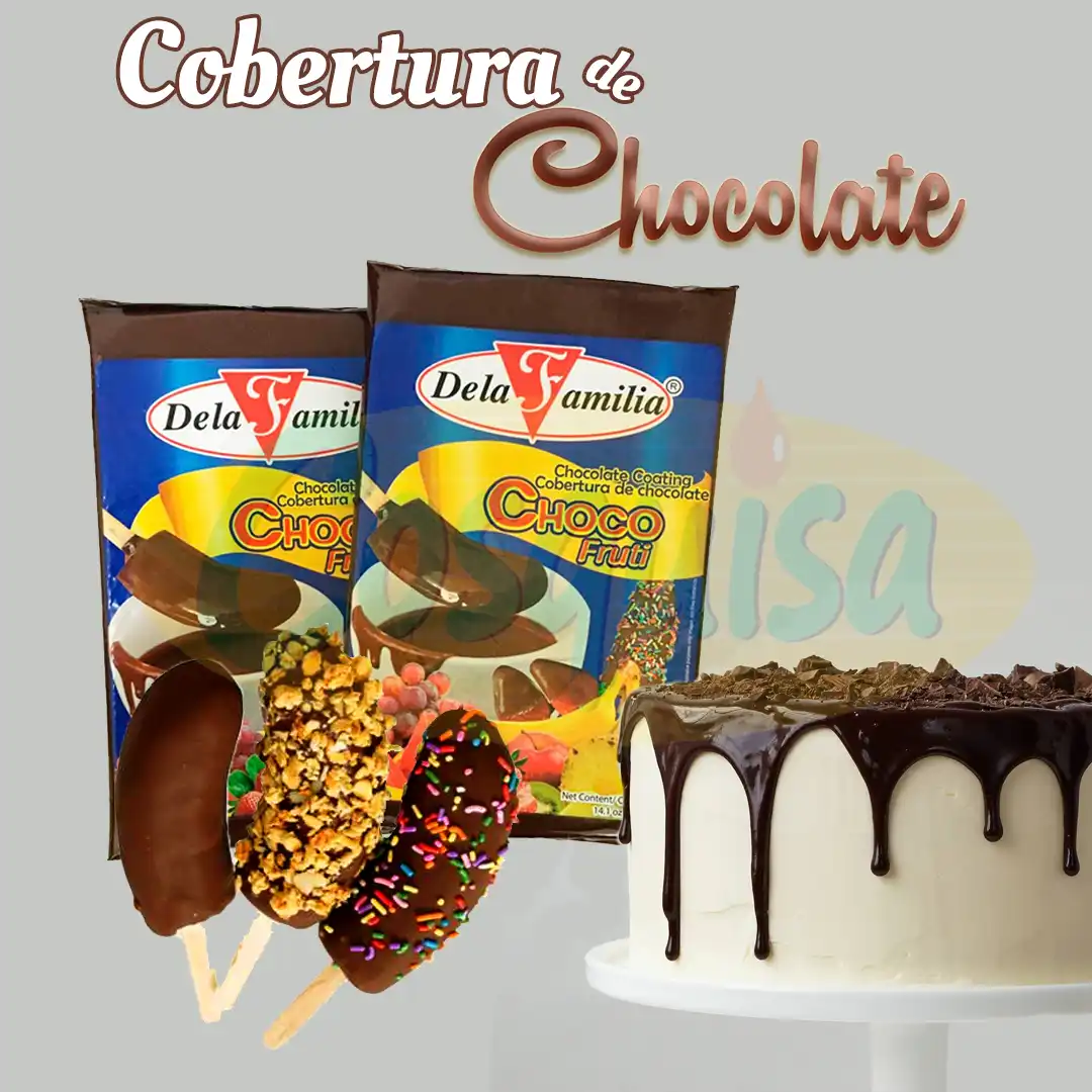 Cobertura de chocolate la familia, chocobananos