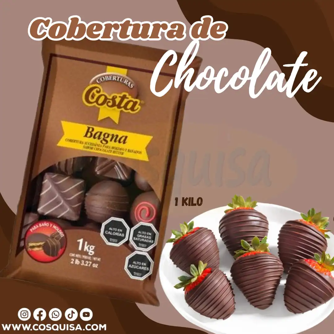 Cobertura de chocolate oscuro para pasteleria